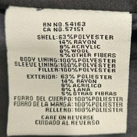 LEVIS Womens Wool Blend Navy Moto Punk Jacket Small Asymmetrical Zip Edgy - Picture 10 of 16